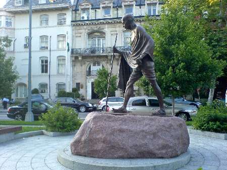 Mahatma Gandhi's statue